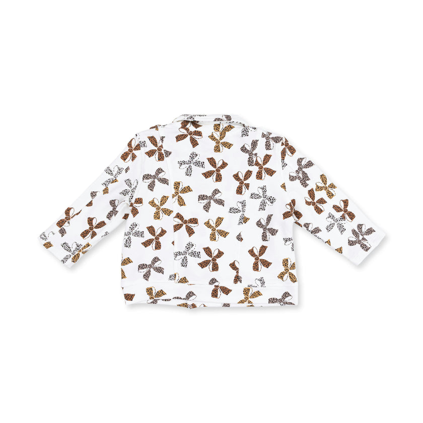 Leopard French Terry - Motorcycle Jacket