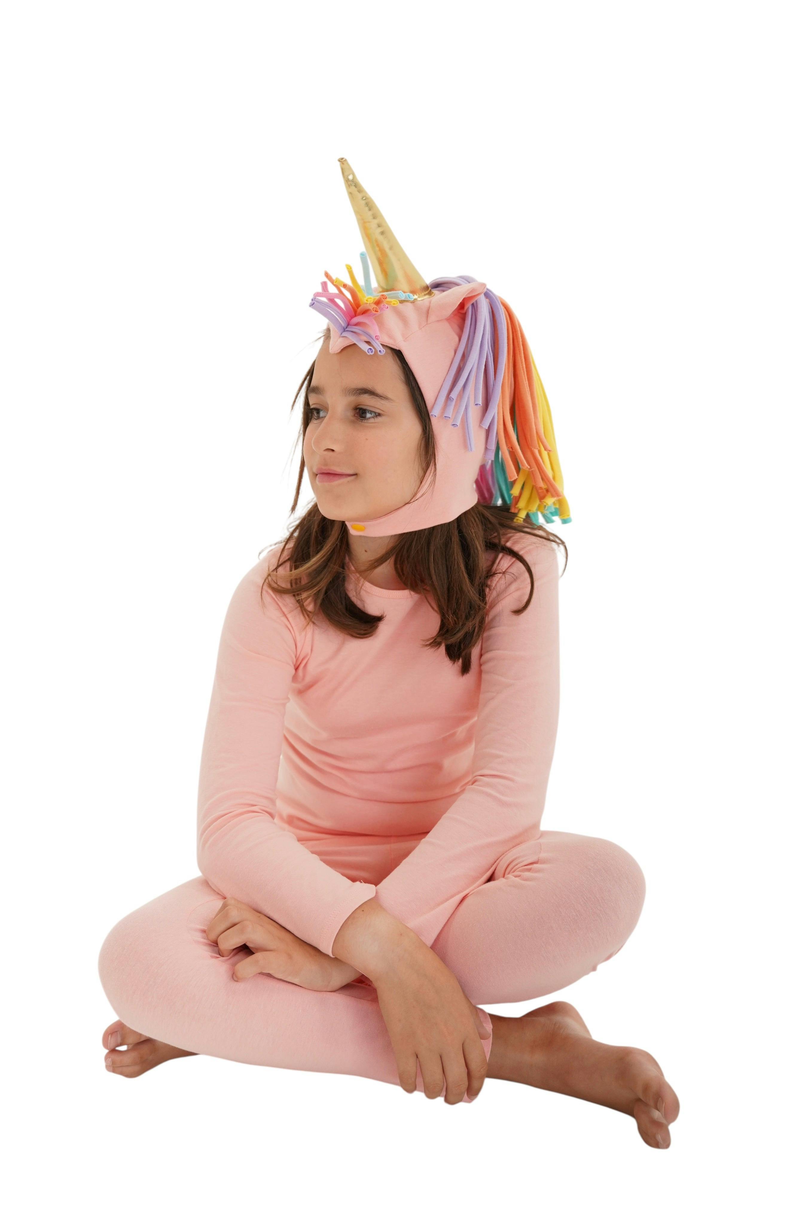 Sunrise Peach Unicorn Pajama Costume