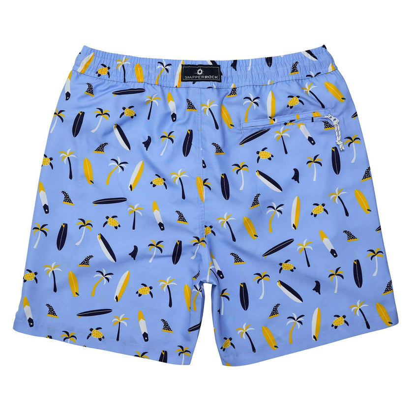 Men's Sustainable Comfort Lined Drawstring Swim Short