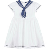 Philippa Sailor Dress in White