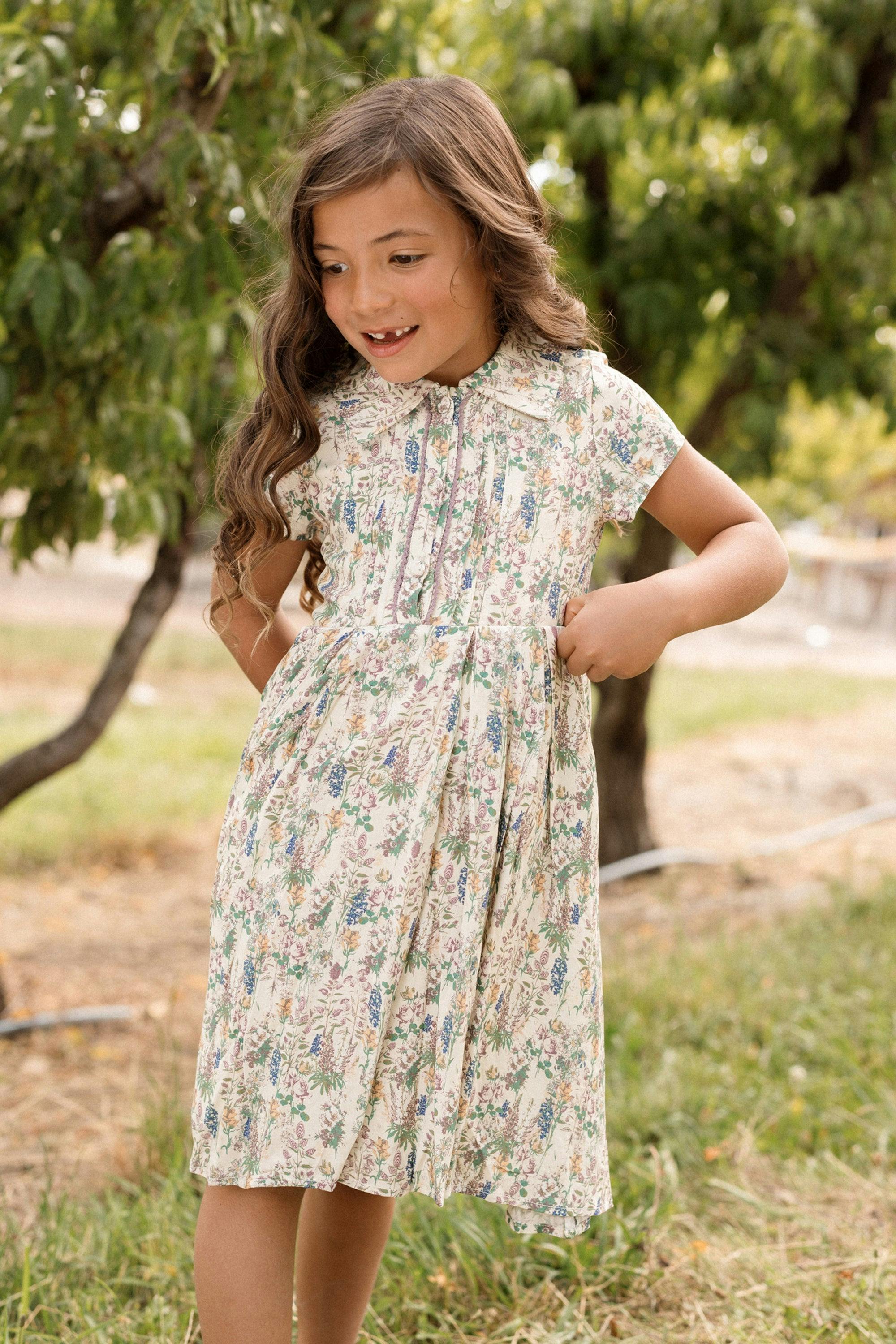Mini Amber Dress in Autumn Bouquet