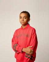 Organic Sunday Sweatshirt in Faded Red
