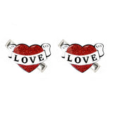 Vintage Heart Hair Clips