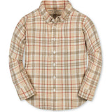 Organic Long Sleeve Stretch Poplin Shirt, Beige
