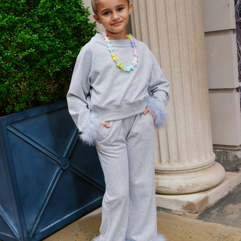 Grey Feather Athletic Set