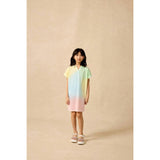 Organic Tunic Dress in Rainbow Sherbet