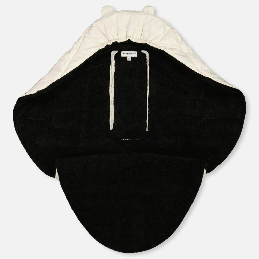 Snugly Baby Wrap Designed for Car Seat and Stroller Off-White