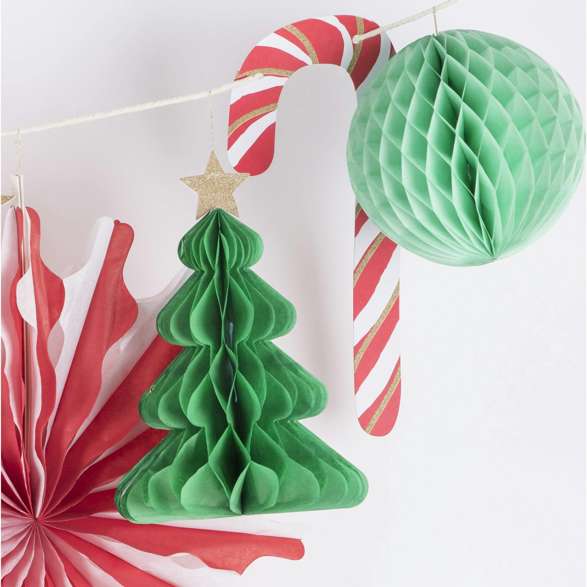Xmas Honeycomb Garland