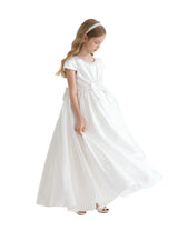 White Bow Long Brea Dress