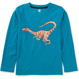 Velociraptor Graphic Tee, Blue