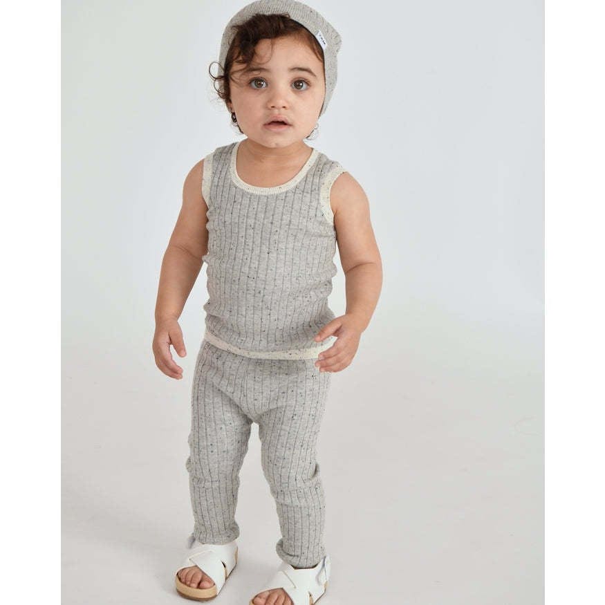 Baby Hug Me Ribbed Contrast Trim Tank Top