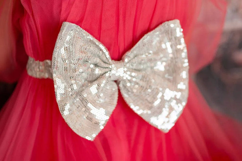 Parisian Rosé Pink Tulle Birthday Party Dress for Girls
