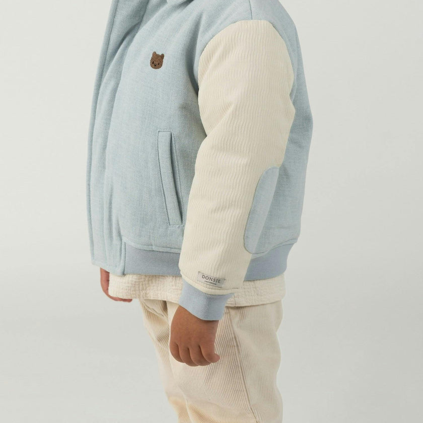 Zemmie Denim Jacket | Bear | Ice Blue