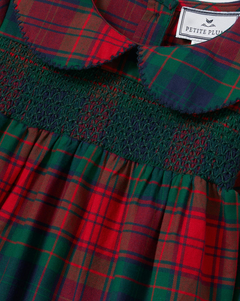 Girl's Brushed Twill Eloise Nightgown in St. James Tartan