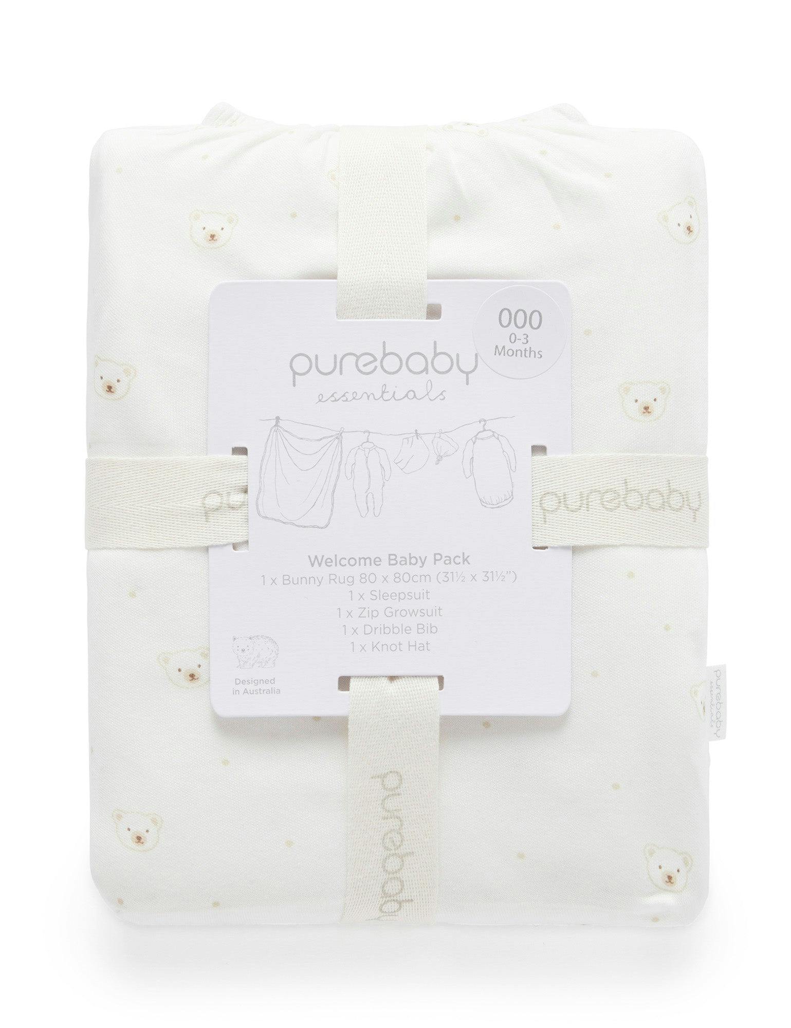 Welcome Baby Pack Vanilla Bear