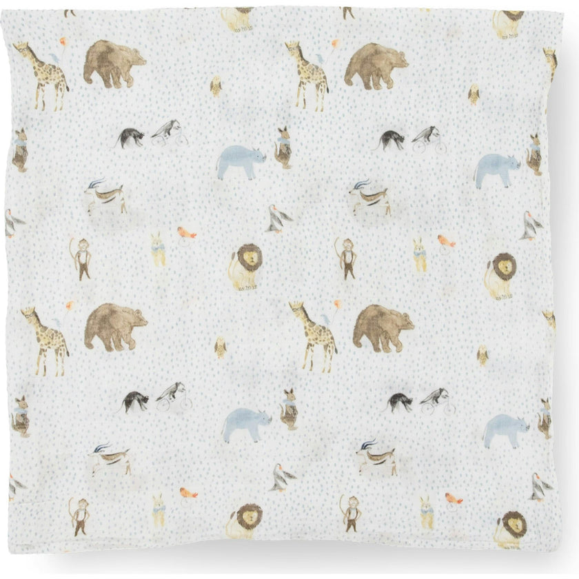 Cotton Muslin Swaddle Blanket 3 Pack - Party Animals