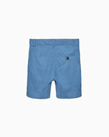 Theo Tailored Shorts in Blue Linen