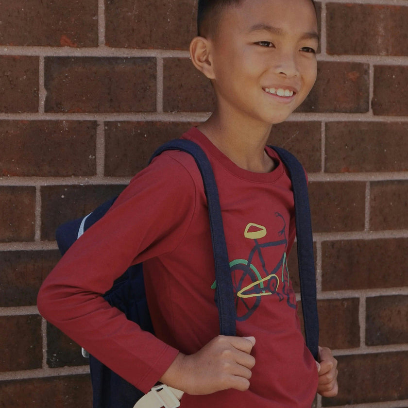 Recycled Cotton Bicyclette Kid T-shirt