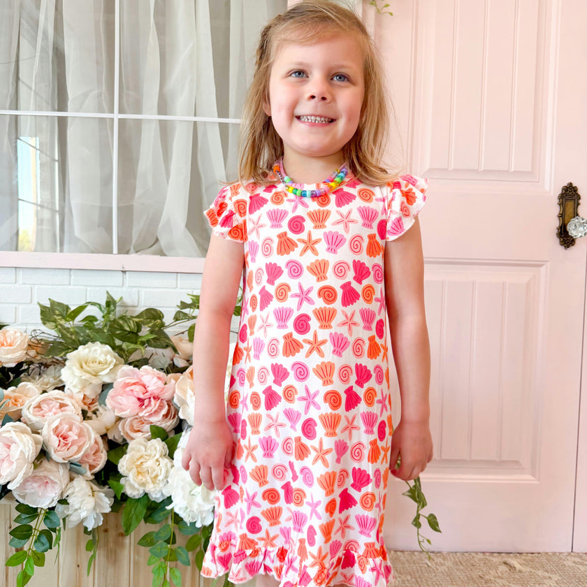 Pink Seaside Bamboo Dress