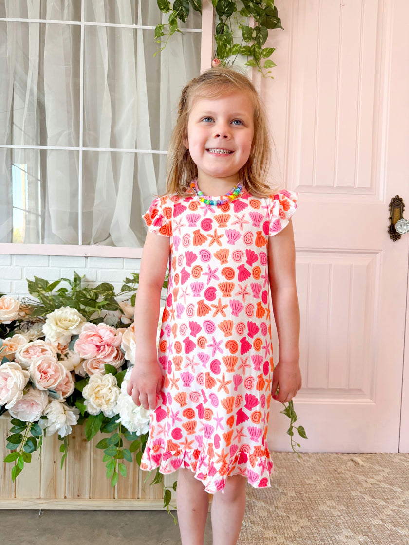 Pink Seaside Bamboo Dress (FINAL SALE)