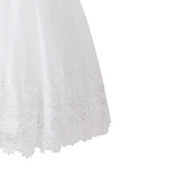 White Alvaria Sleeveless Lace Dress