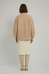 LIAN CARDI | PALE CAMEL