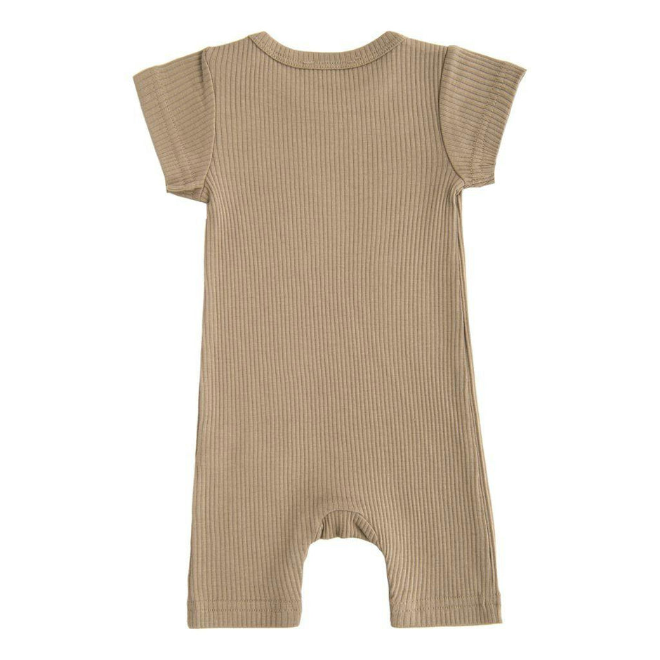 Beige Khaki Modal Romper
