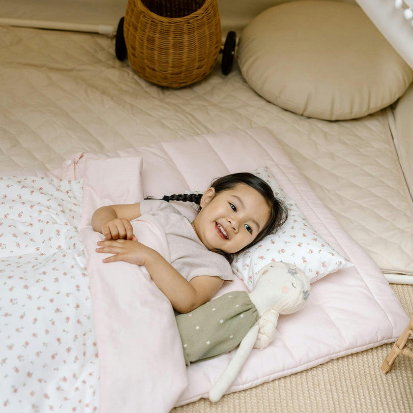 Organic Portable Bedding Set- Petal