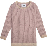 Ribbed Knit Long Sleeve Retro Top