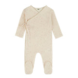 Ribbed Floral Wrap Footie