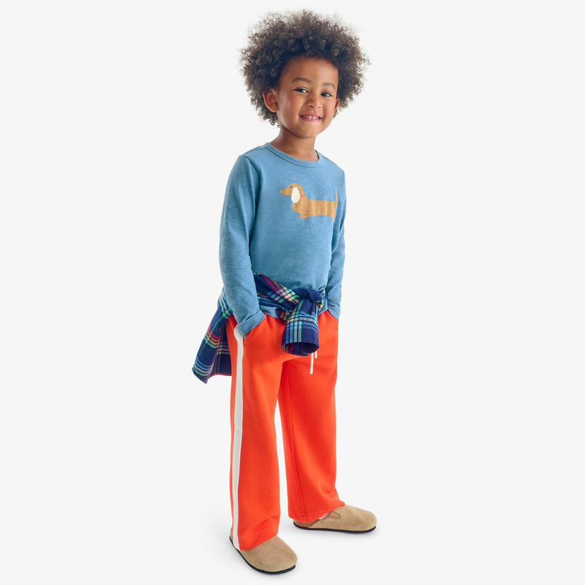 Kids wide-leg track pant