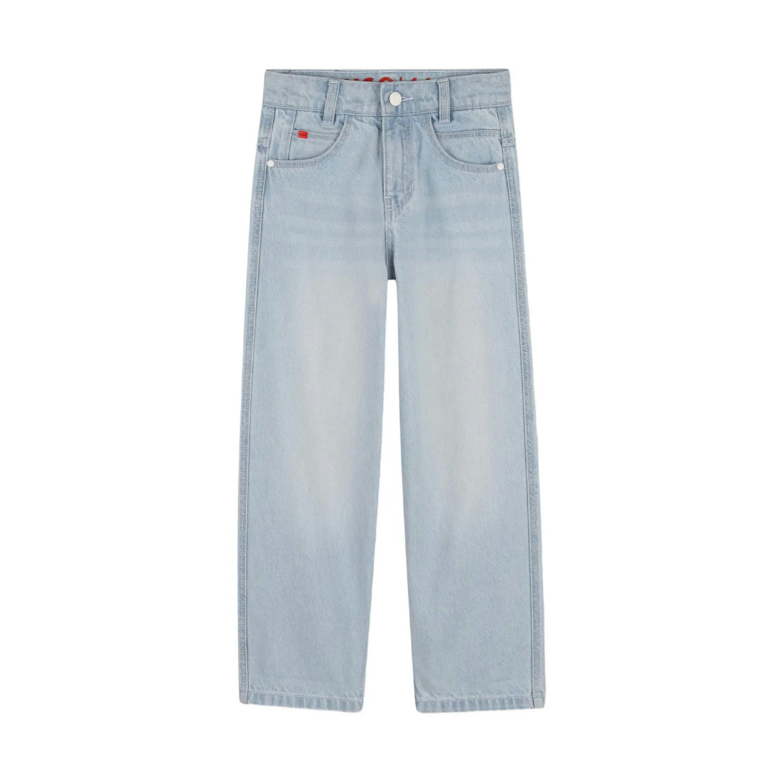 Blue Five-Pocket Trousers