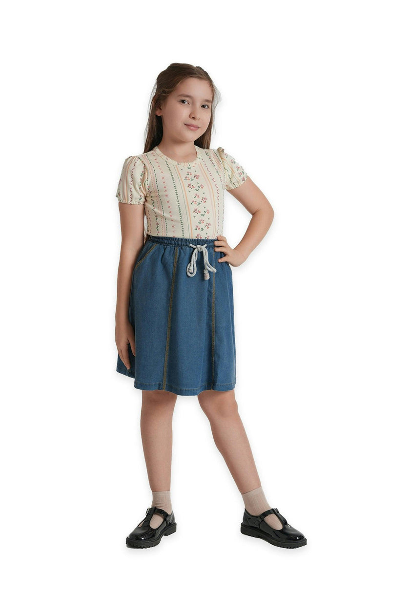 Floral Printed Cotton Tshirt