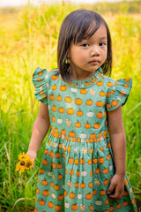 Pumpkin Spice Ruffle Dress