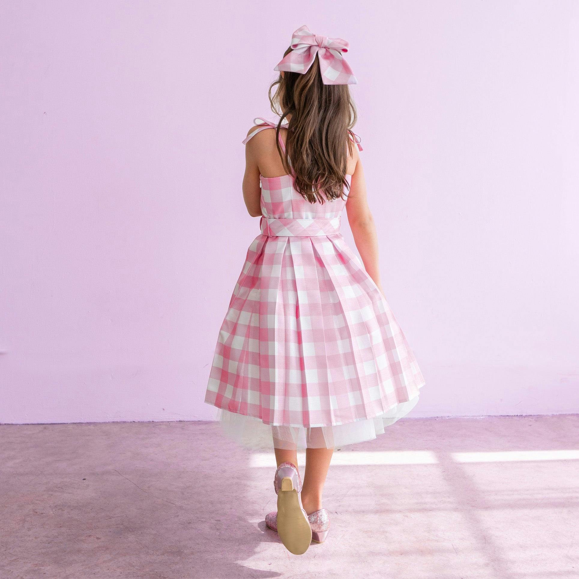 A Leading Role x Mattel Premium Barbie The Movie Barbie Pink Gingham Child Dress Up
