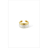 White Uraeus Ring