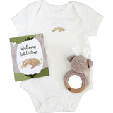Onesie Teether and Card Gift Set - Crab