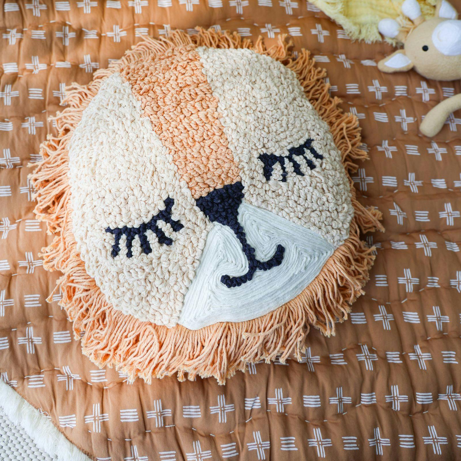 Lion Decorative Nursery Pillow