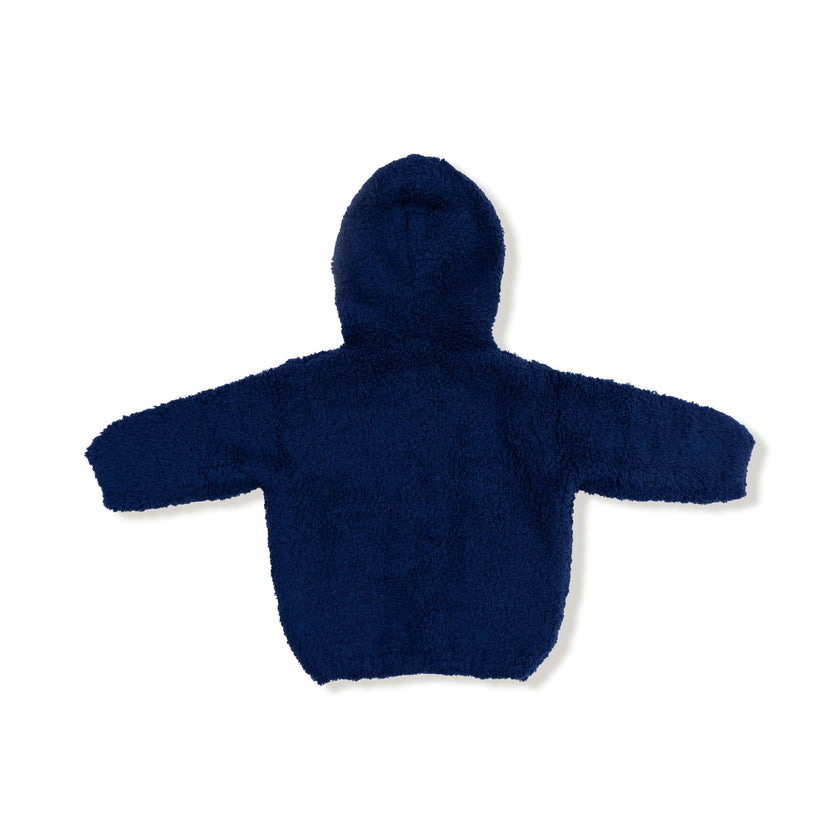 Chenille - Navy Hooded Jacket