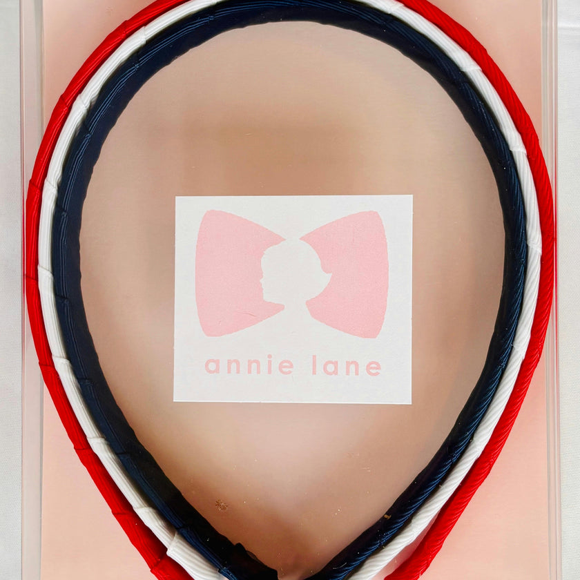 Red, White & Blue Bold Set of three headbands