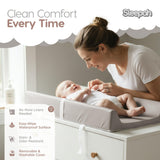 Waterproof Vegan Leather Contoured Baby Changing Pad