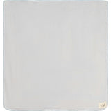 Pom Pom Trim Swaddle White/Blue