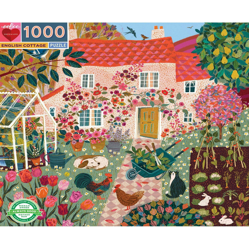 Piece and Love English Cottage Jigsaw Puzzle