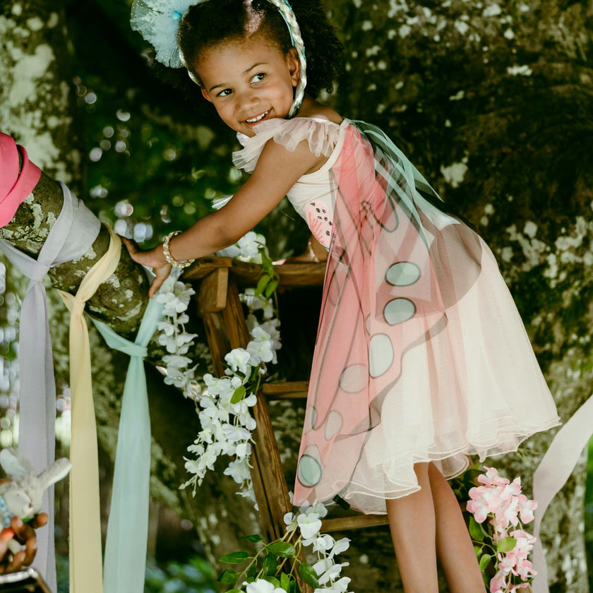 Sequins Secret Butterfly Twirl Dress with Wings