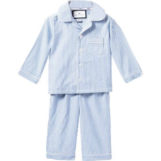 Kid's Twill Pajama Set in French Blue Heritage Stripe