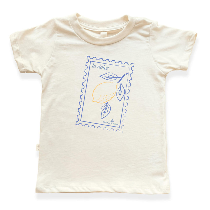 La Dolce Vita Stamp Organic Kids T-shirt