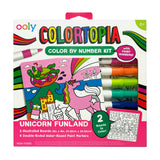 Colortopia Color By Number Paint Marker Kit - Unicorn Funland
