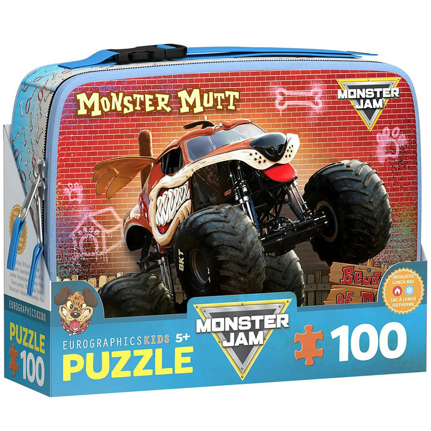 Monster Jam: Lunch Bag & 100pc Puzzle - Monster Mutt