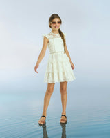 Alisha Frill Embroidered Mini Dress (Baby)