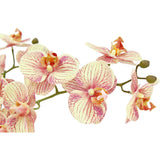 Artificial 4-Stem Phalaenopsis Orange Orchid